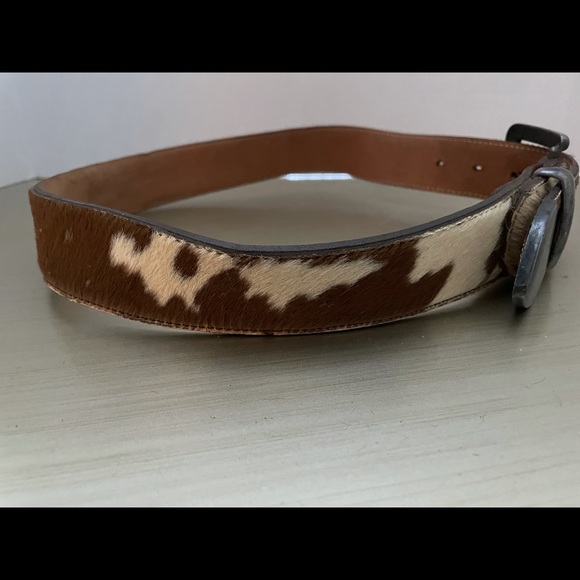 Pony hair belt, cow print - Picture 3 of 3